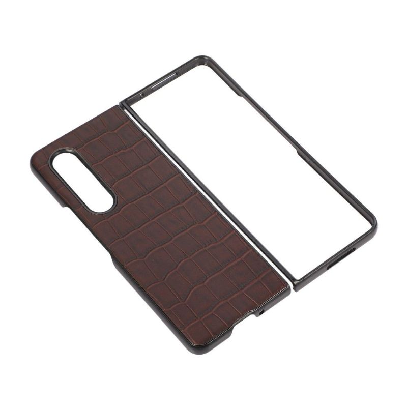 Deksel Til Samsung Galaxy Z Fold 3 5G Croc Skin Effekt