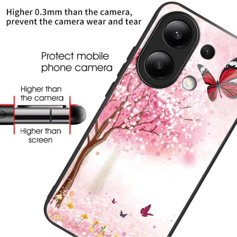 Deksel Xiaomi Redmi Note 13 4g Kirsebærblomster Av Herdet Glass