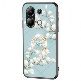 Deksel Xiaomi Redmi Note 13 4g Mobildeksel Floral Ring-holder