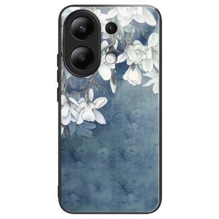 Deksel Xiaomi Redmi Note 13 4g Mobildeksel Magnolias Herdet Glass