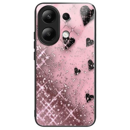 Deksel Xiaomi Redmi Note 13 4g Pink Love Herdet Glass Beskyttelse Deksel