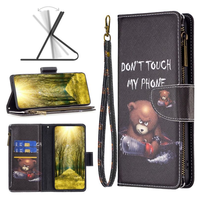 Folio Deksel Til Xiaomi Redmi Note 13 4g Dangerous Bear Wallet