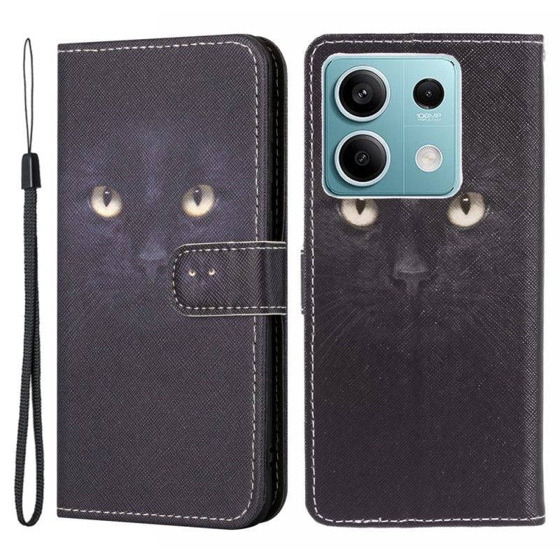 Folio Deksel Til Xiaomi Redmi Note 13 4g Strappy Cat Eyes