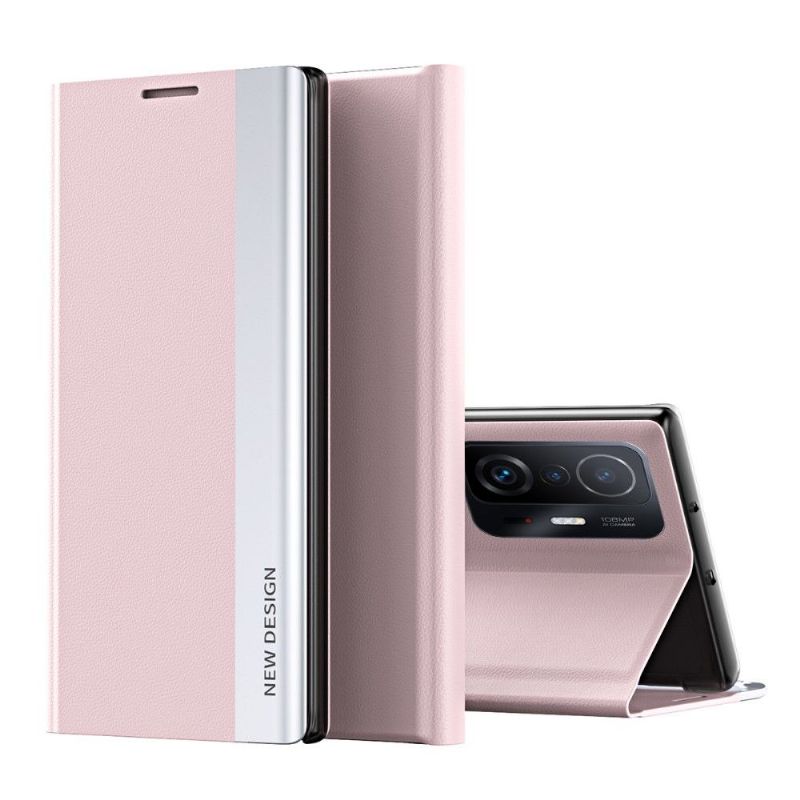 Etui Til Xiaomi 11T / 11T Pro Originalitet Business Skinneffektmagnet