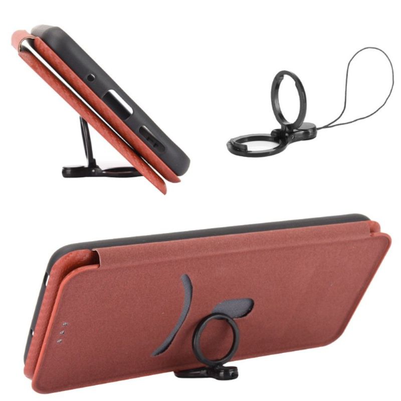 Folio Deksel Til Xiaomi 11T / 11T Pro Carbon Fiber Leathette