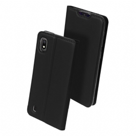 Case Til Samsung Galaxy A10 Business Imitert Skinn