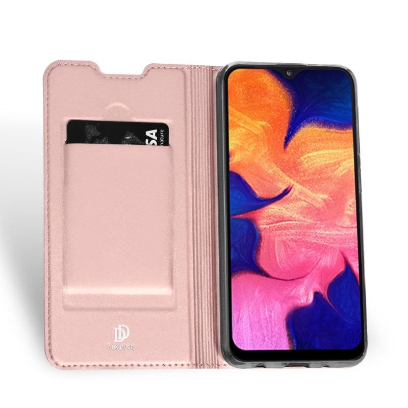 Case Til Samsung Galaxy A10 Business Imitert Skinn