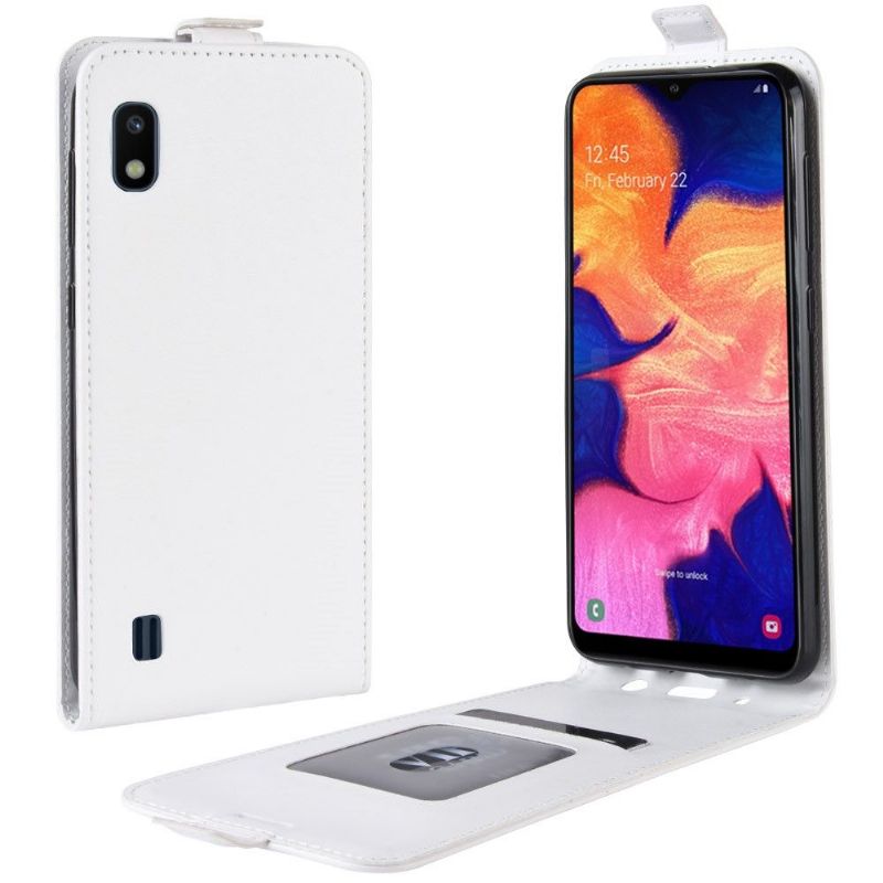 Case Til Samsung Galaxy A10 Folio Deksel Vertikalt Kunstskinn