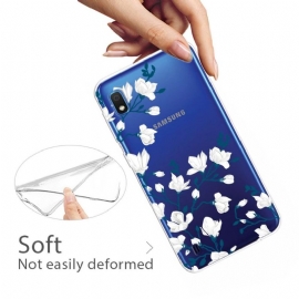 Deksel Til Samsung Galaxy A10 Hvite Blomster