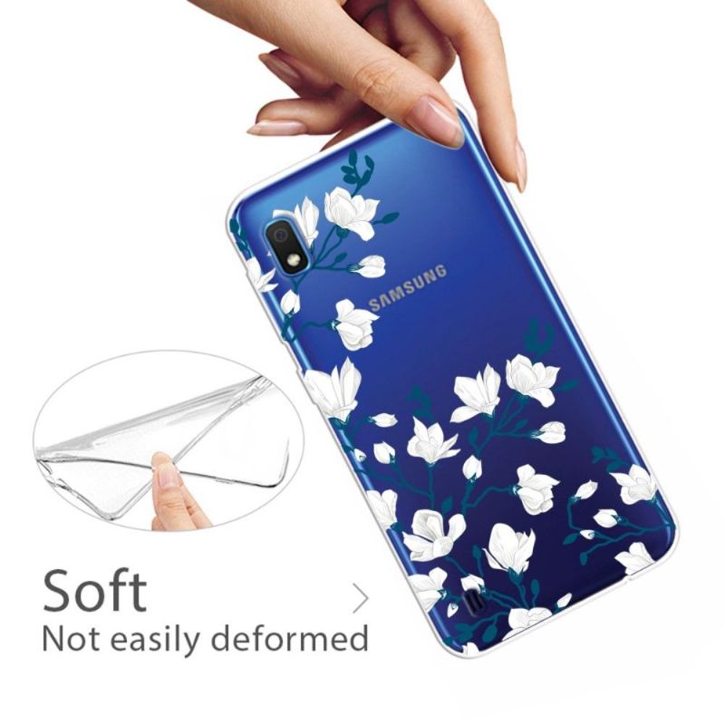 Deksel Til Samsung Galaxy A10 Hvite Blomster