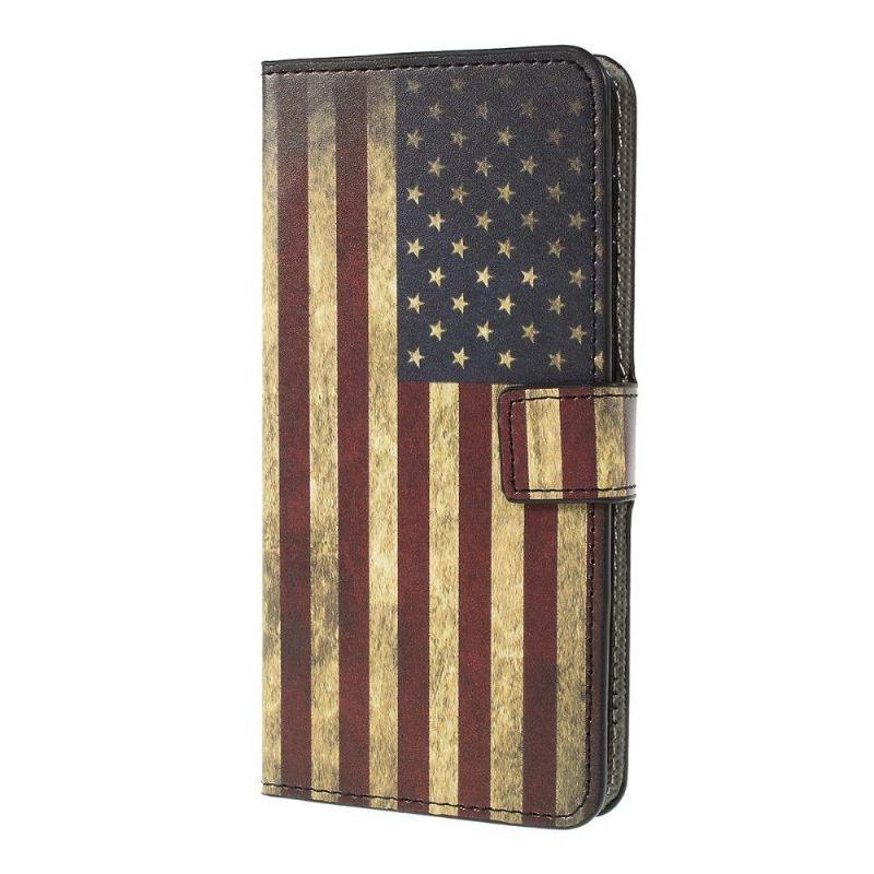 Etui Til Samsung Galaxy A10 Vintage Amerikansk Flagg