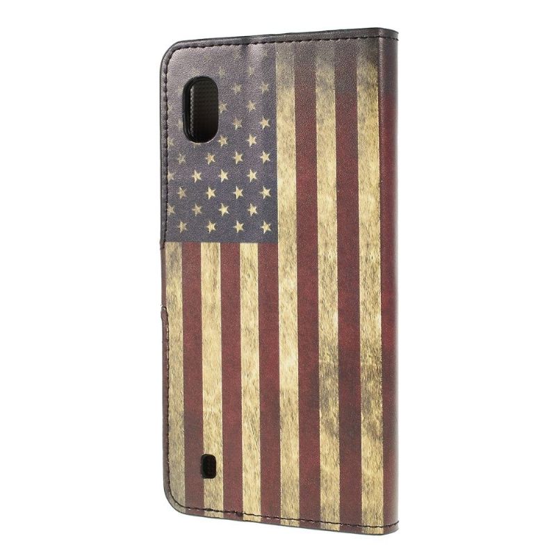 Etui Til Samsung Galaxy A10 Vintage Amerikansk Flagg