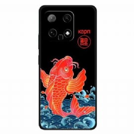 Deksel Xiaomi 14 Mobildeksel Gullkarpe