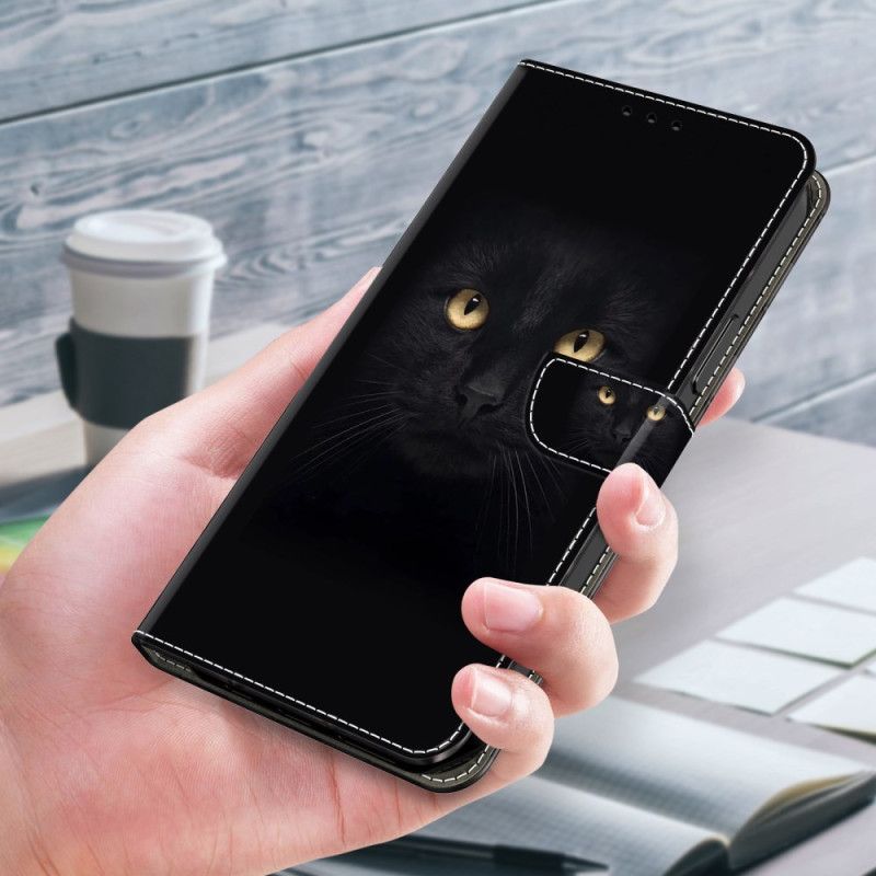 Folio Deksel Xiaomi 14 Svart Katt Beskyttelse Deksel