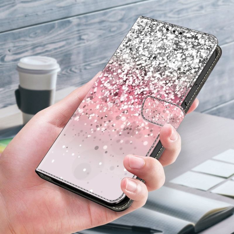 Lærdeksel Folio Deksel Xiaomi 14 Gradient Glitter