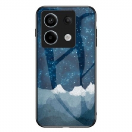 Deksel Xiaomi Redmi Note 13 Pro 5g Herdet Glassfjell Under Stjernehimmelen Beskyttelse Deksel