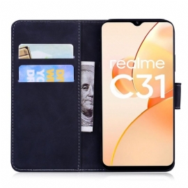 Folio Deksel Til Realme C35 Roman Soft Touch