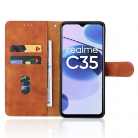 Lærdeksel Til Realme C35 Myk Berøring