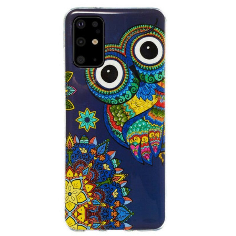 Deksel Til Samsung Galaxy S20 Plus / S20 Plus 5G Fluorescerende Ugle Mandala