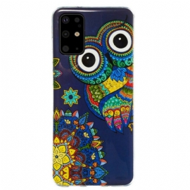 Deksel Til Samsung Galaxy S20 Plus / S20 Plus 5G Fluorescerende Ugle Mandala