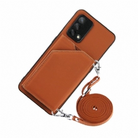 Deksel Til Oppo A74 4G Aude Multi-compartment Lanyard