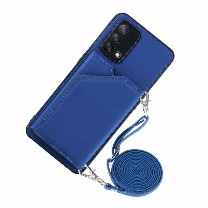 Deksel Til Oppo A74 4G Aude Multi-compartment Lanyard