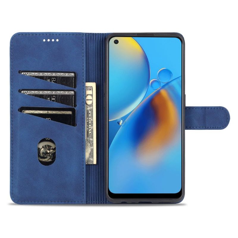 Etui Til Oppo A74 4G Anti-fall Folio Deksel Azns Kortholder