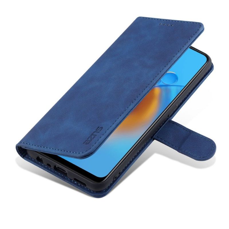 Etui Til Oppo A74 4G Anti-fall Folio Deksel Azns Kortholder