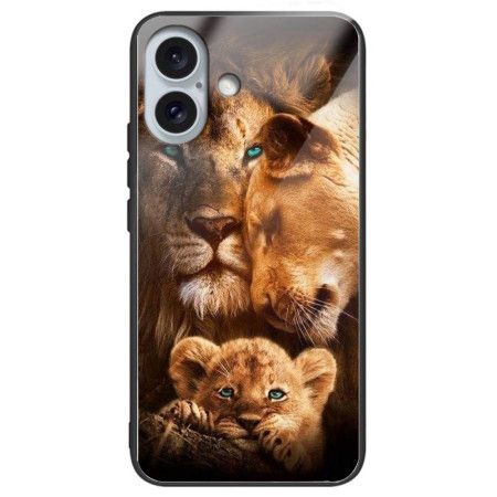 Deksel iPhone 16 Plus Lions Herdet Glass Beskyttelse Deksel