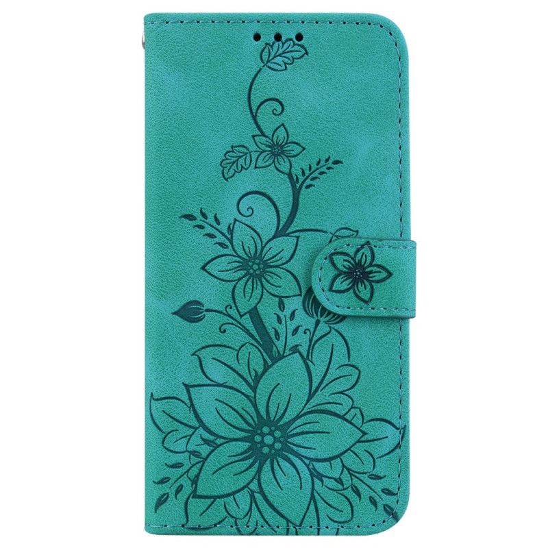 Folio Deksel iPhone 16 Plus Blomster