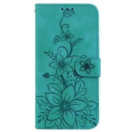 Folio Deksel iPhone 16 Plus Blomster