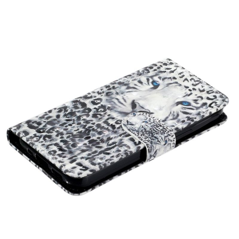 Folio Deksel iPhone 16 Plus Leopardhode Med Stropp Beskyttelse Deksel