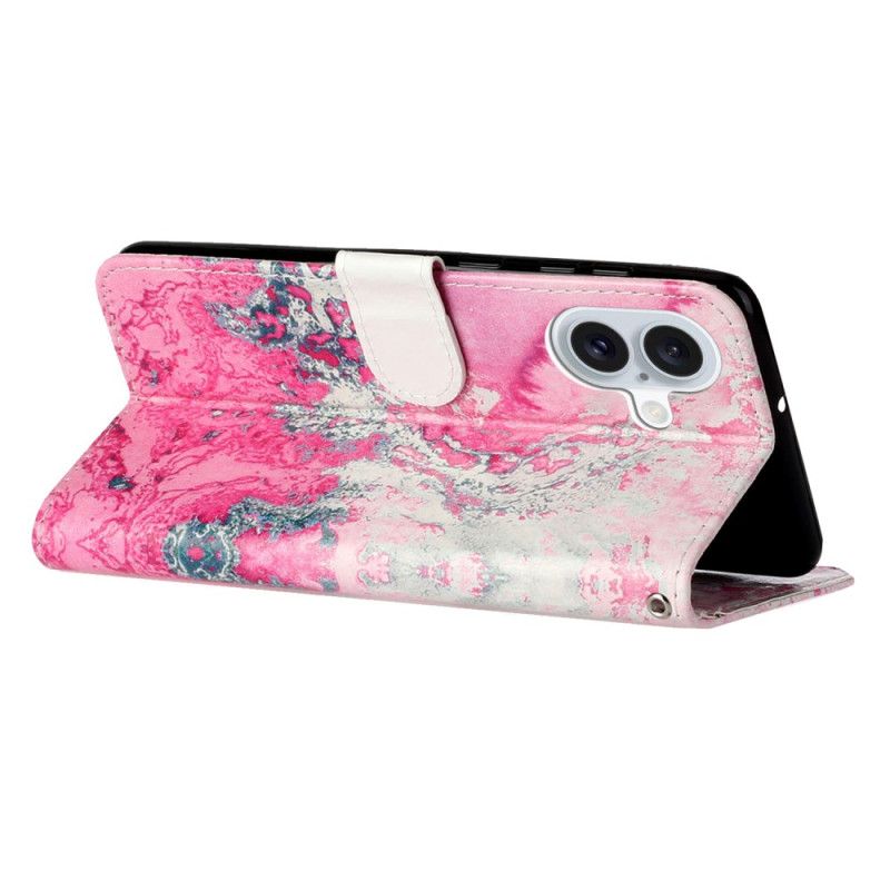 Folio Deksel iPhone 16 Plus Marinerosa Marmor