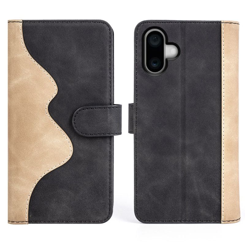 Folio Deksel iPhone 16 Plus Tofarget Design