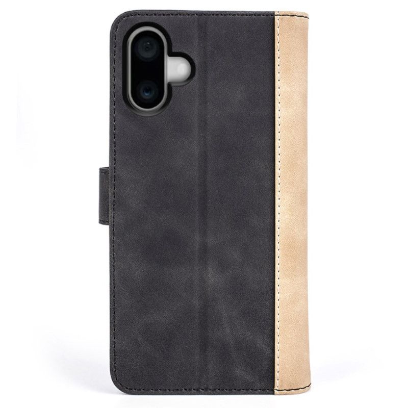 Folio Deksel iPhone 16 Plus Tofarget Design