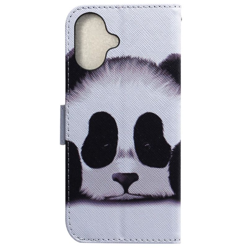 Lærdeksel Folio Deksel iPhone 16 Plus Panda