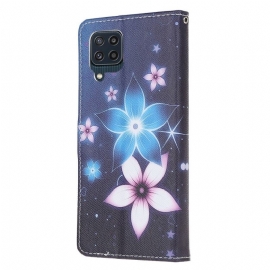 Folio Deksel Til Samsung Galaxy M32 Blomster