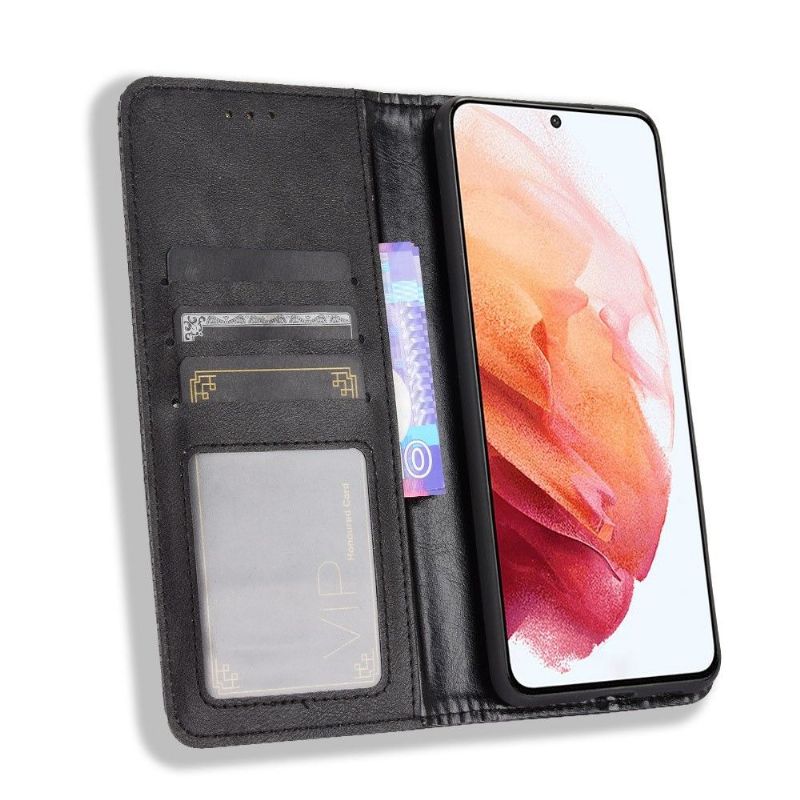 Folio Deksel Til Samsung Galaxy S21 Plus 5G Anti-fall Cirénius Style Leather