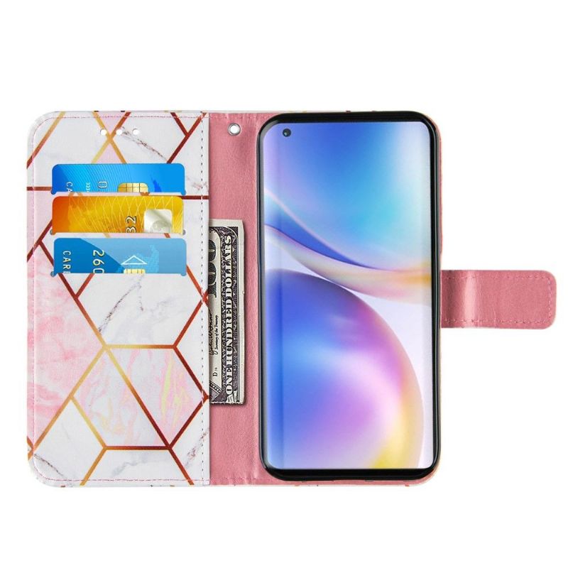 Folio Deksel Til OnePlus 9 Elegant Geometri