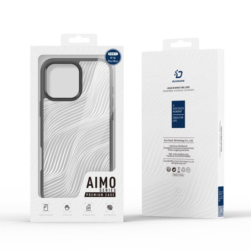 Deksel iPhone 16 Pro Aimo Serie Dux Ducis Beskyttelse Deksel