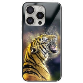 Deksel iPhone 16 Pro Brølende Tiger Herdet Glass Beskyttelse Deksel