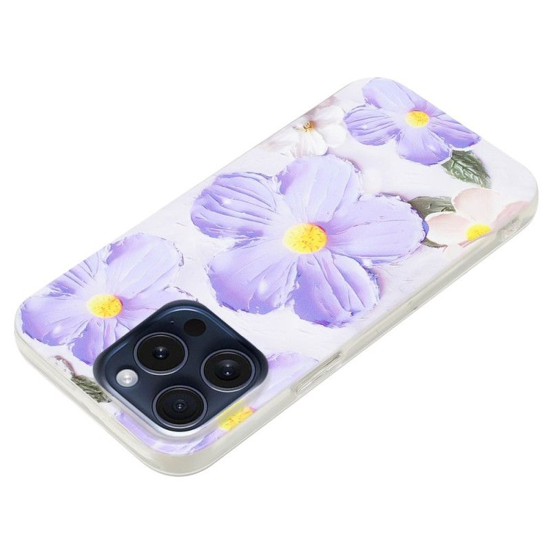 Deksel iPhone 16 Pro Lilla Blomster