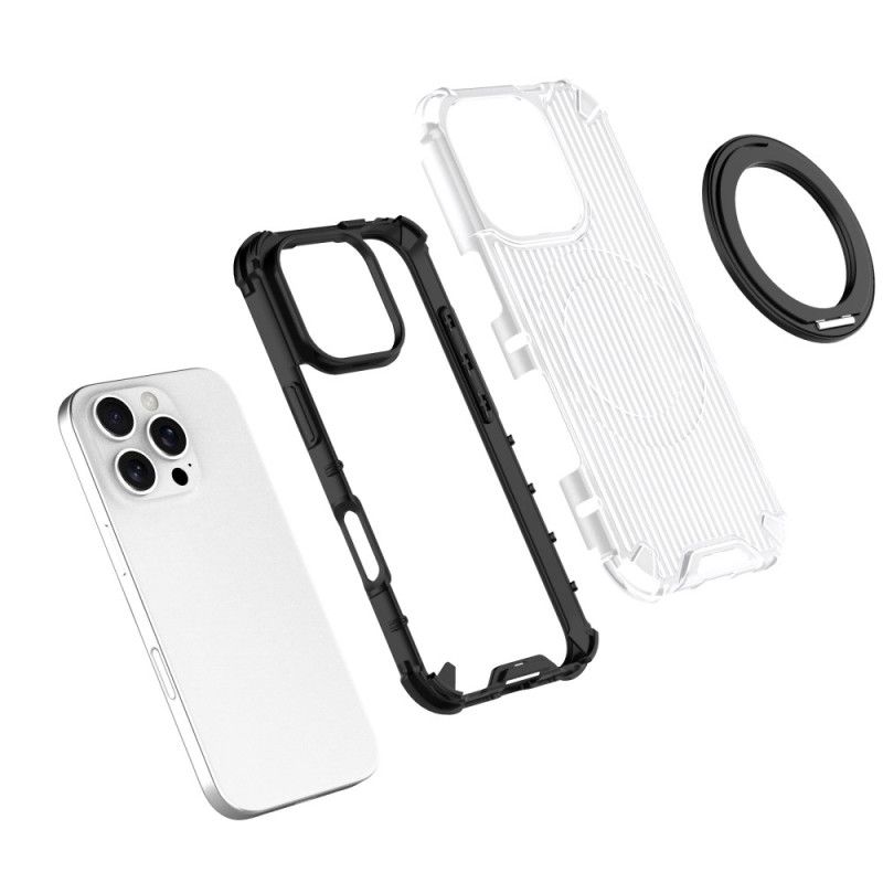 Deksel iPhone 16 Pro Stripes Ring-magnetisk Holder Beskyttelse Deksel