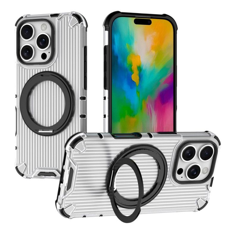 Deksel iPhone 16 Pro Stripes Ring-magnetisk Holder Beskyttelse Deksel