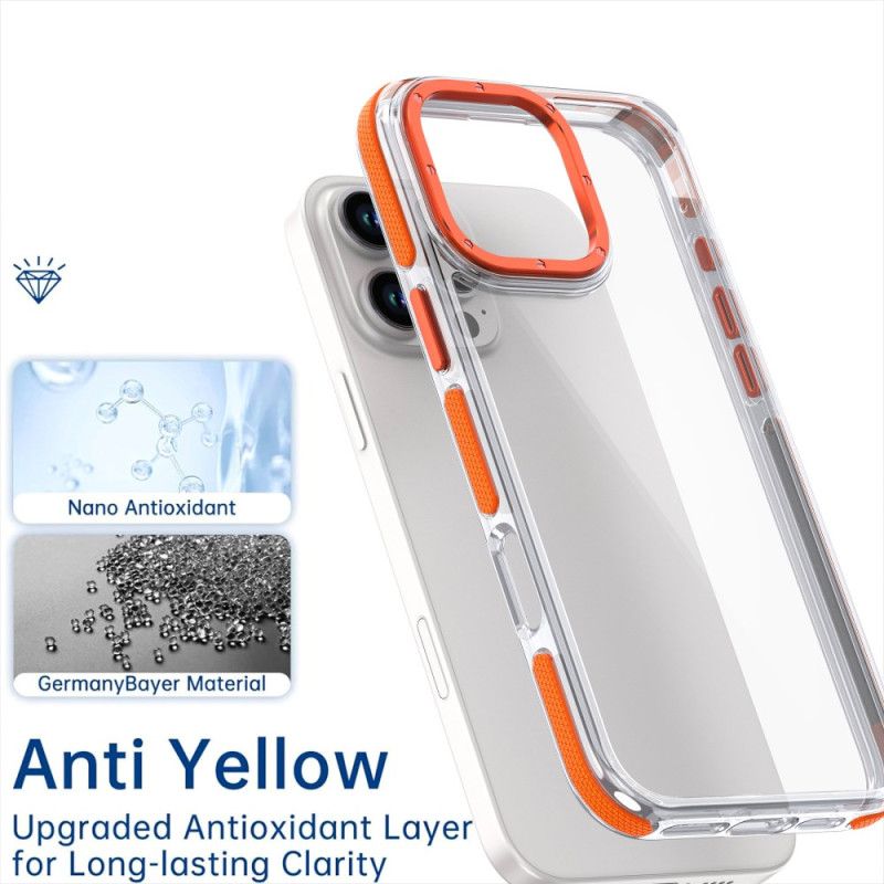 Deksel iPhone 16 Pro Transparent Anti-drop