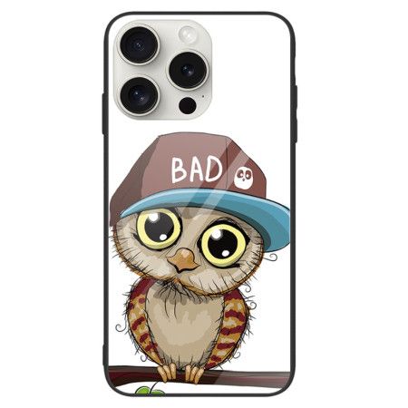 Deksel Til iPhone 16 Pro Bad Owl Herdet Glass