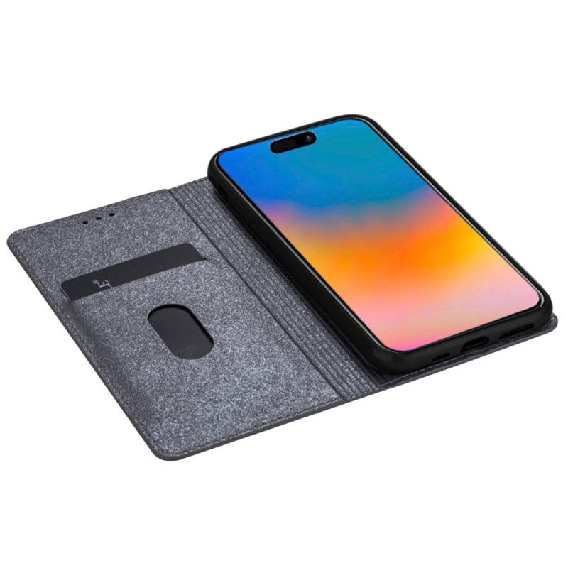 Folio Deksel Lær iPhone 16 Pro Mobildeksel Glitter