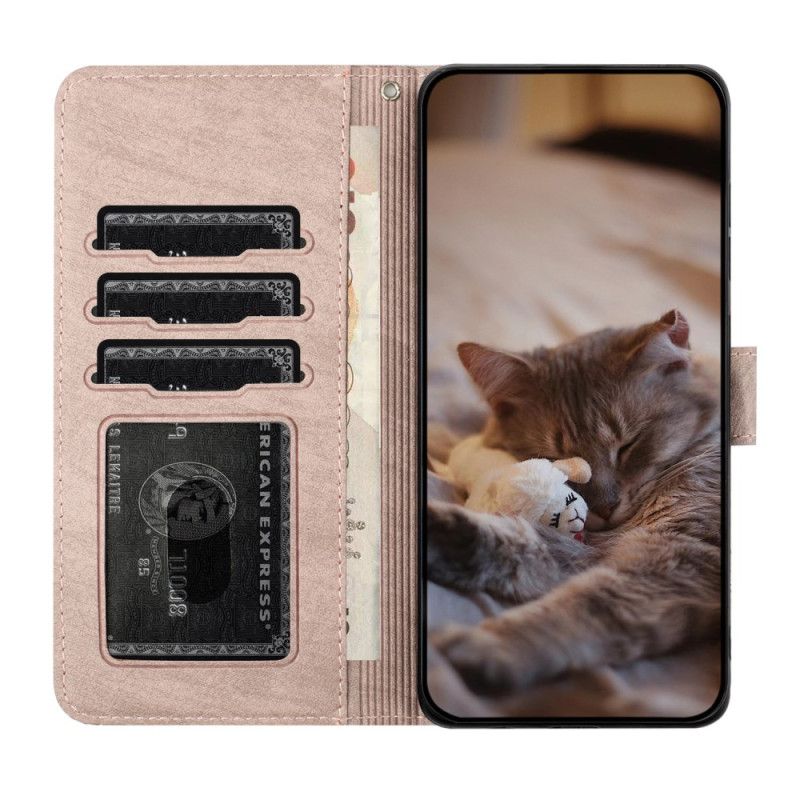 Folio Deksel Til iPhone 16 Pro Thong Cat Scene