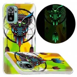 Deksel Til Poco M5s Fluorescerende Owl Dream Catcher