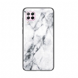 Deksel Til Huawei P40 Lite Celine Marble Glass Back